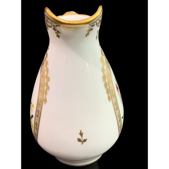 1980s Frankin Mint Fine Porcelain Creamer Collection Wooded Birds 5.2 Inch - Picture 2 of 6